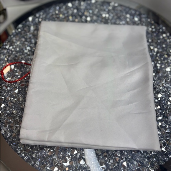 Coach White dust Bag with Red Logo - Picture 3 of 4